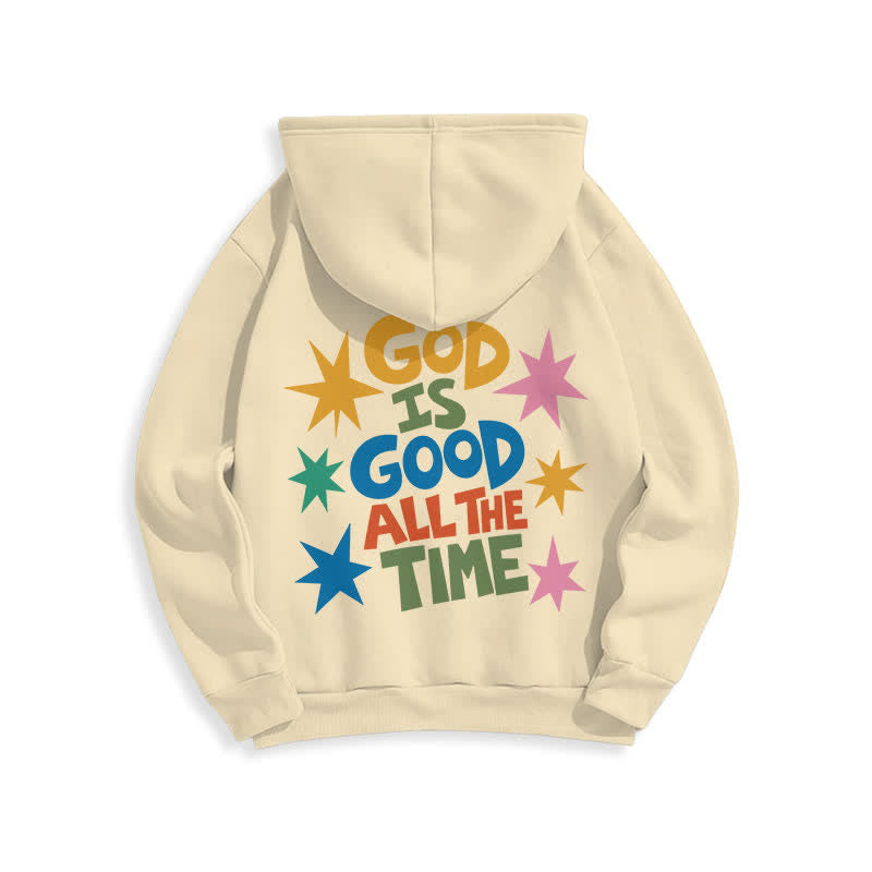 Christianartworkshop God Is Good All The Time Star Graphic Hoodie - image 22