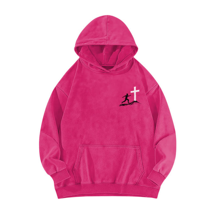 Christianartworkshop Follow Christ Cross Front And Back Washed Hoodie - image 5