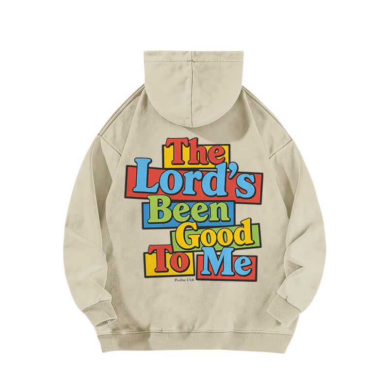 Christianartworkshop The Lord's Been Good To Me Vintage Beige Washed Hoodie - image 1