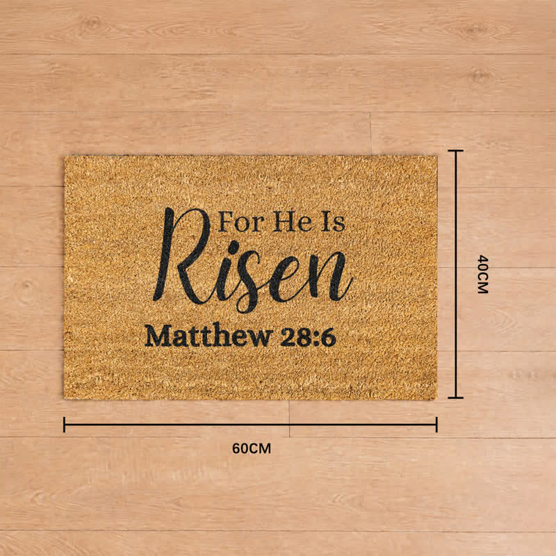 Christianartworkshop For He Is Risen Printed Coir Doormat: Token of Timeless Resurrection Promise - 15.75''*23.62''/40*60cm - image 7