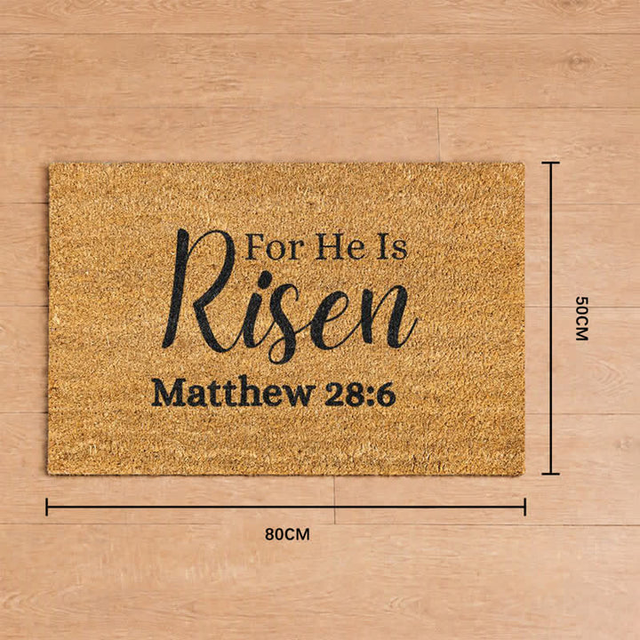 Christianartworkshop For He Is Risen Printed Coir Doormat: Token of Timeless Resurrection Promise - 19.69''*31.5''/50*80cm - image 8
