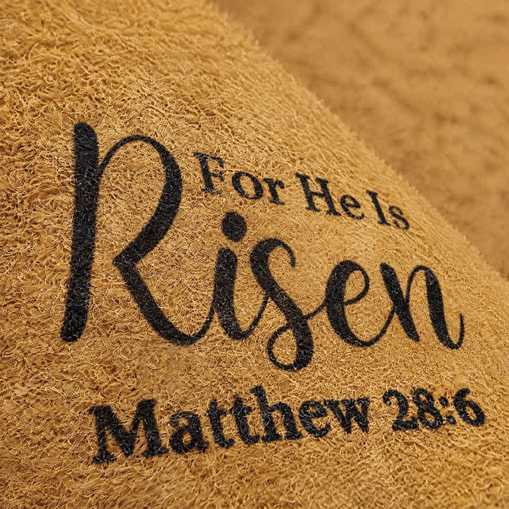 Christianartworkshop For He Is Risen Printed Coir Doormat: Token of Timeless Resurrection Promise - image 4