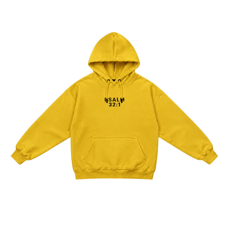 Christianartworkshop Split Sleeve Forgiven Psalm 32:1 Scripture Statement French Terry Hoodie - image 33