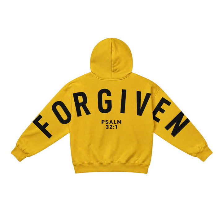 Christianartworkshop Split Sleeve Forgiven Psalm 32:1 Scripture Statement French Terry Hoodie - image 32
