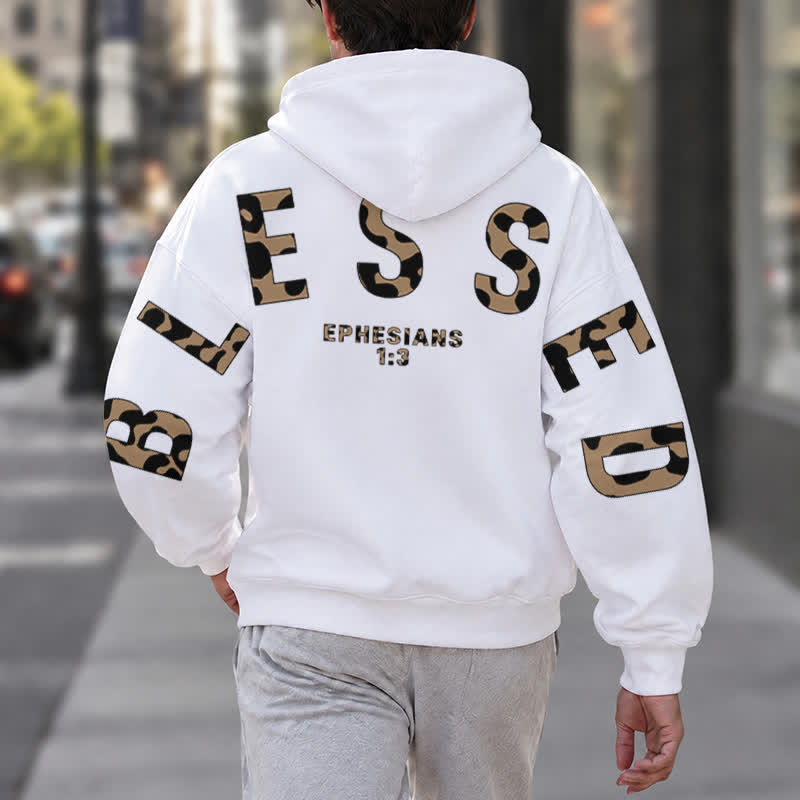 Christianartworkshop Blessed Camo Ephesians 1:3 Statement French Terry Hoodie - image 6