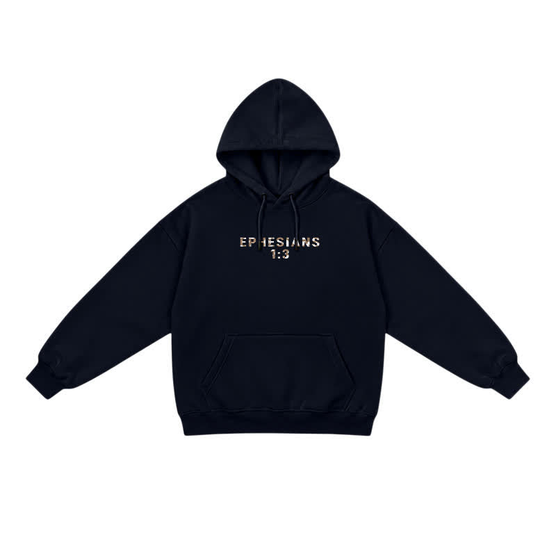 Christianartworkshop Blessed Camo Ephesians 1:3 Statement French Terry Hoodie - image 2