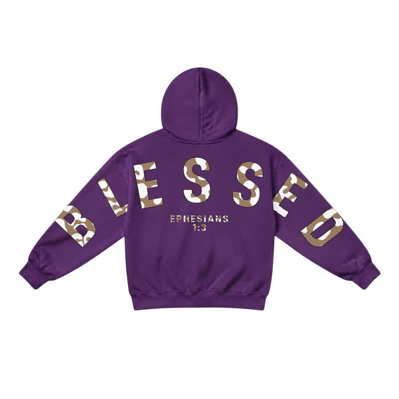 Christianartworkshop Blessed Camo Ephesians 1:3 Statement French Terry Hoodie - image 26