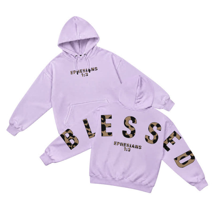 Christianartworkshop Blessed Camo Ephesians 1:3 Statement French Terry Hoodie - Light Purple - 5XL - image 31