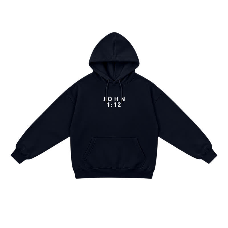 Christianartworkshop Child Of God John 1:12 Statement French Terry Hoodie - image 2