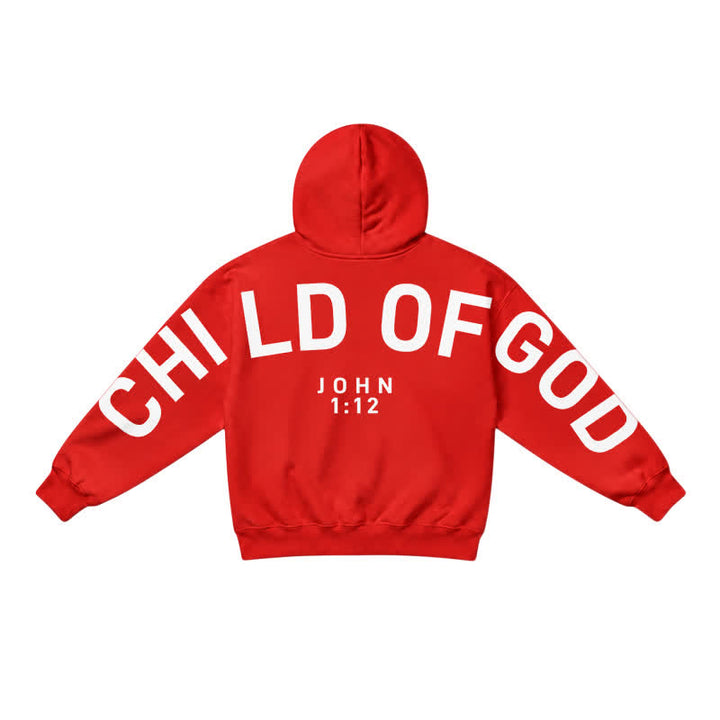 Christianartworkshop Child Of God John 1:12 Statement French Terry Hoodie - image 14