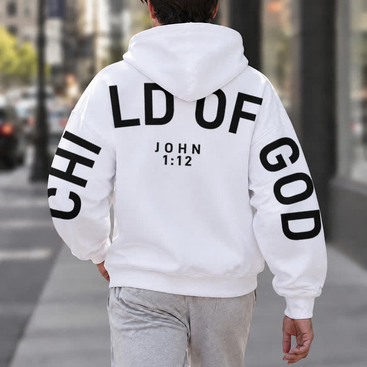 Christianartworkshop Child Of God John 1:12 Statement French Terry Hoodie - image 6