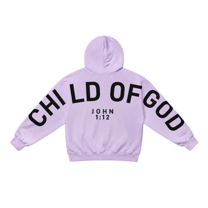Christianartworkshop Child Of God John 1:12 Statement French Terry Hoodie - image 11