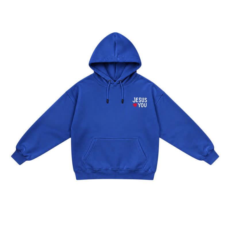 Christianartworkshop Jesus Loves You Streetwear French Terry Hoodie - image 12
