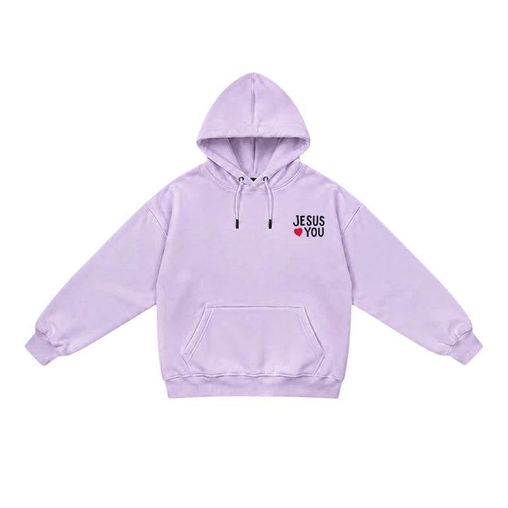 Christianartworkshop Jesus Loves You Streetwear French Terry Hoodie - image 15