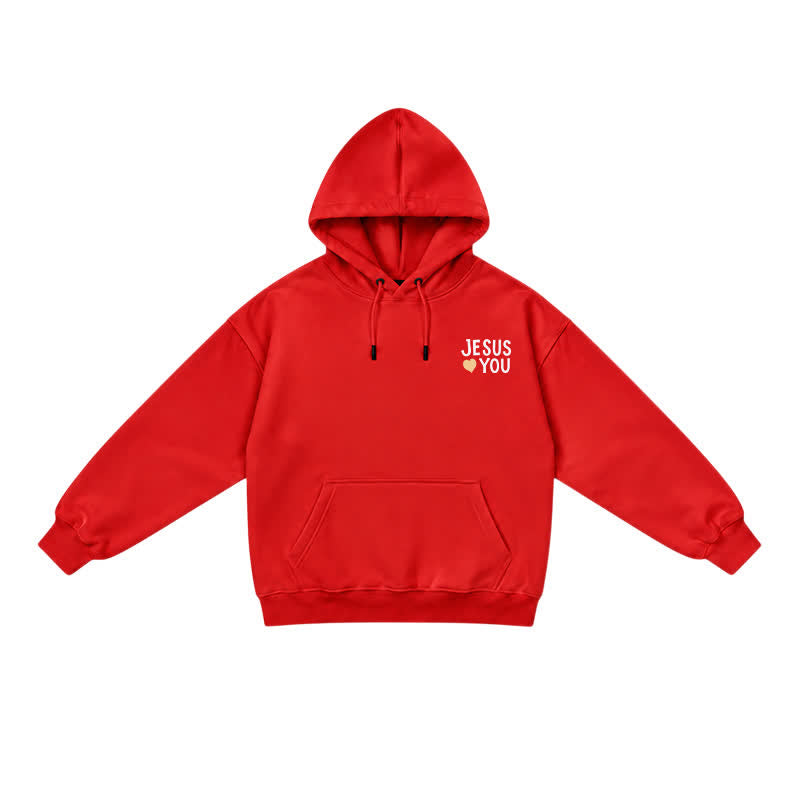 Christianartworkshop Jesus Loves You Streetwear French Terry Hoodie - image 18