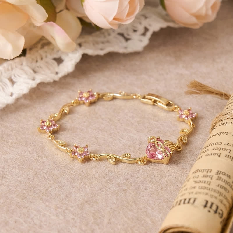 FREE Today: Ornate Brass Sacred Heart Vine Bracelet: Emblem of Tender Heavenly Devotion - Pink - Sacred Heart H - image 17