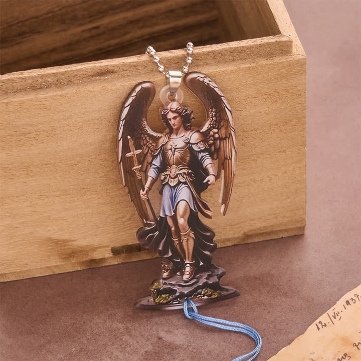 Christianartworkshop Archangel Michael Acrylic Hanging Ornament: Emblem of Heavenly Safeguard - image 3
