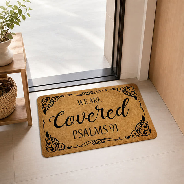 Christianartworkshop Artificial Coir We Are Covered Scripture Doormat - image 2