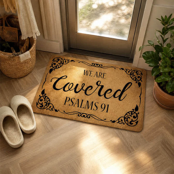 Christianartworkshop Artificial Coir We Are Covered Scripture Doormat - image 3