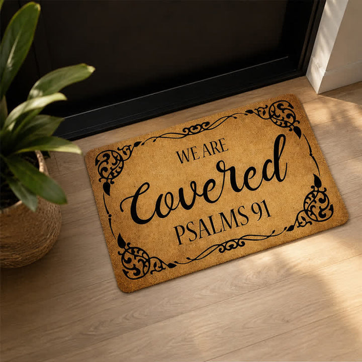 Christianartworkshop Artificial Coir We Are Covered Scripture Doormat - image 0