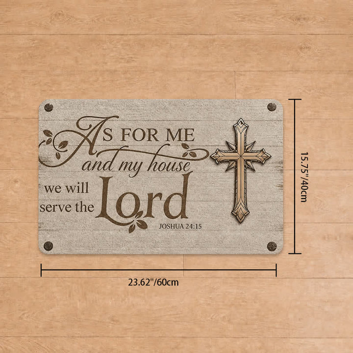 Christianartworkshop Ornate Carved Cross Sacred Verse Doormat - 15.75''*23.62''/40*60cm - image 12