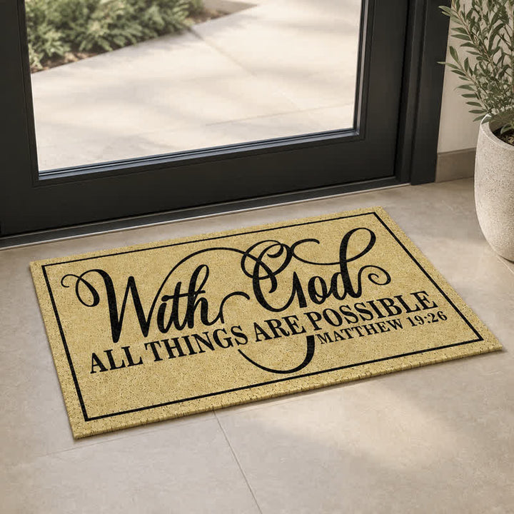 Christianartworkshop Assorted Scripture & Nativity Artificial Coir Doormat - image 44