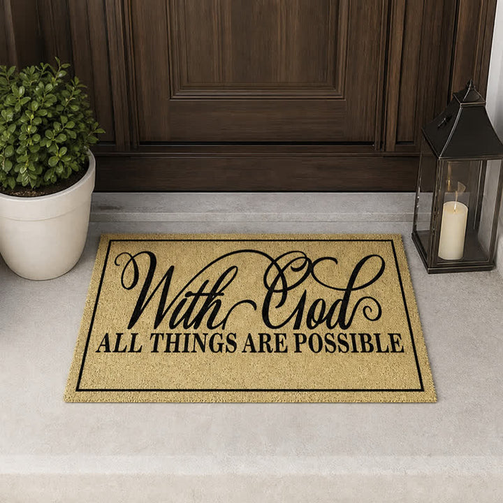 Christianartworkshop Assorted Scripture & Nativity Artificial Coir Doormat - image 42