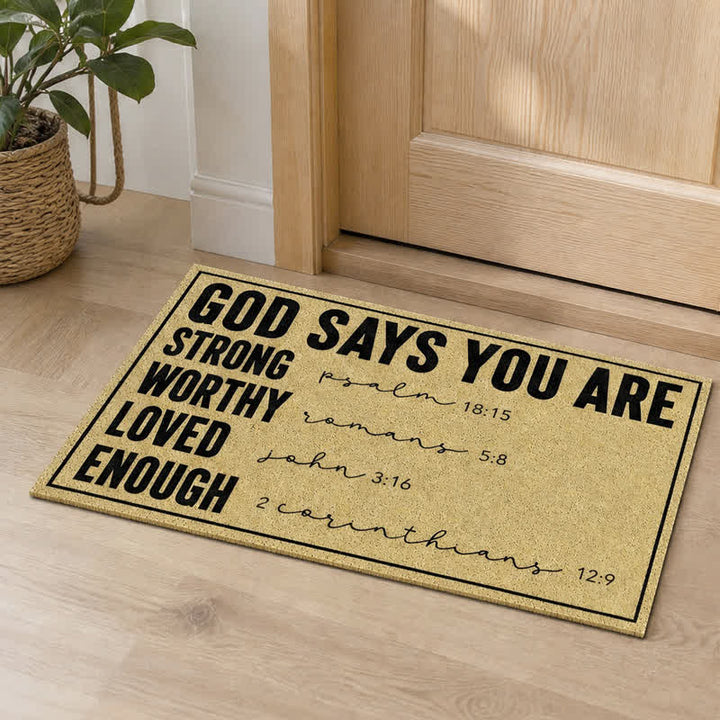 Christianartworkshop Assorted Scripture & Nativity Artificial Coir Doormat - image 52