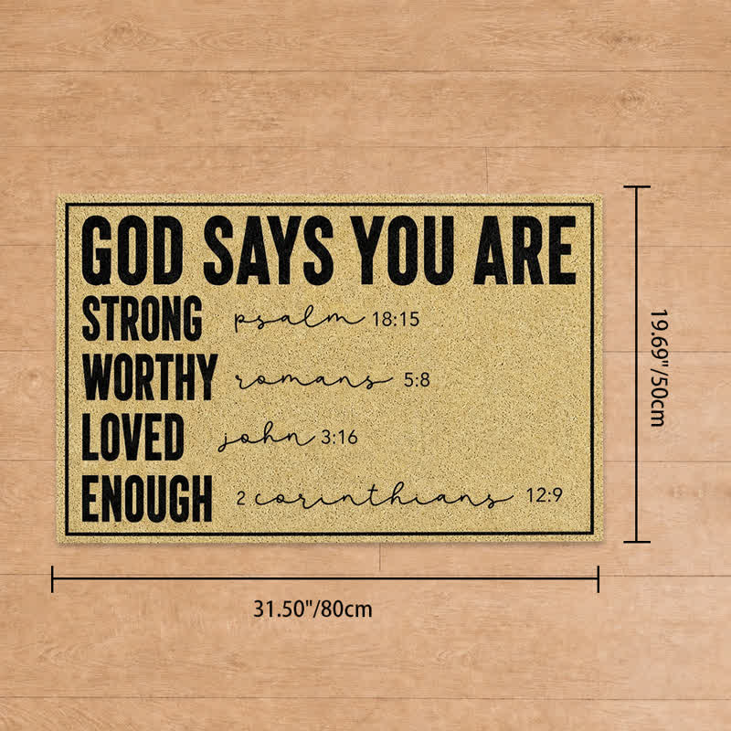 Christianartworkshop Assorted Scripture & Nativity Artificial Coir Doormat - F - 19.69''*31.5''/50*80cm - image 59