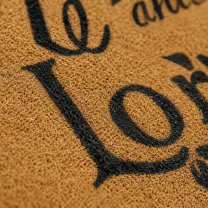 Christianartworkshop Decorative Flourish Joshua Verse Coir Doormat - image 5