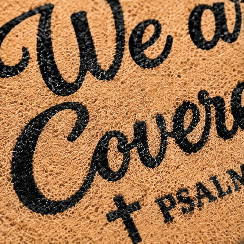 Christianartworkshop Farmhouse We Are Covered Entry Doormat - image 5
