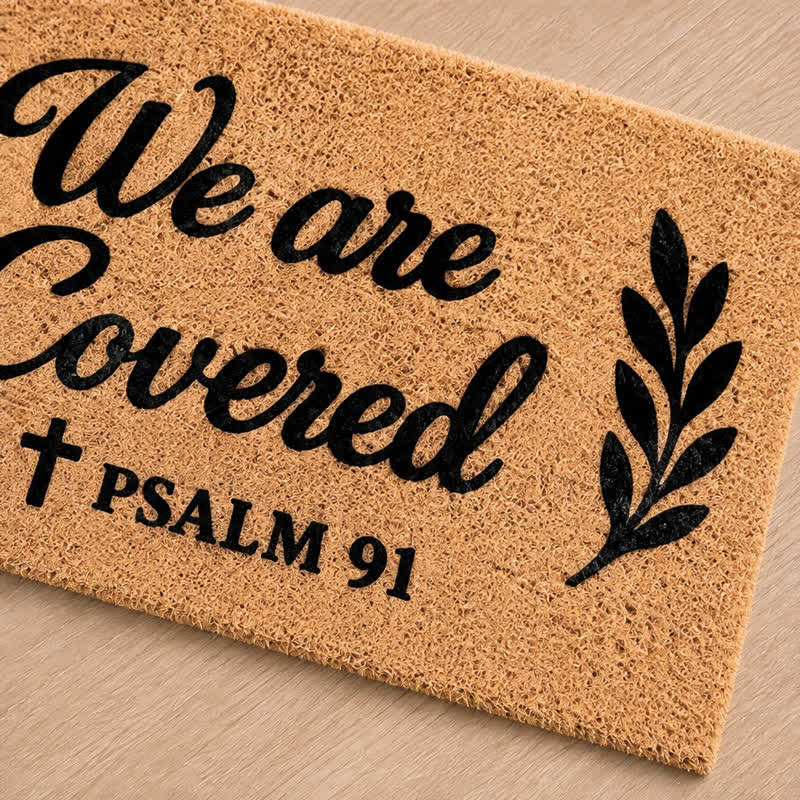 Christianartworkshop Farmhouse We Are Covered Entry Doormat - image 6