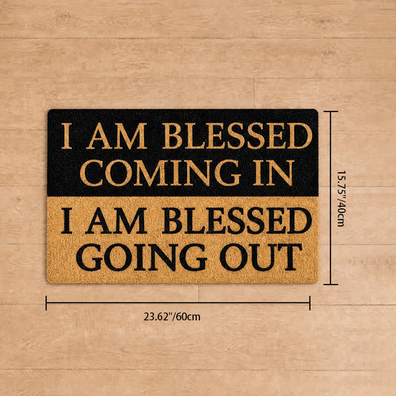 Christianartworkshop Two-Tone Blessed Verse Artificial Coir Doormat - 15.75''*23.62''/40*60cm - image 12