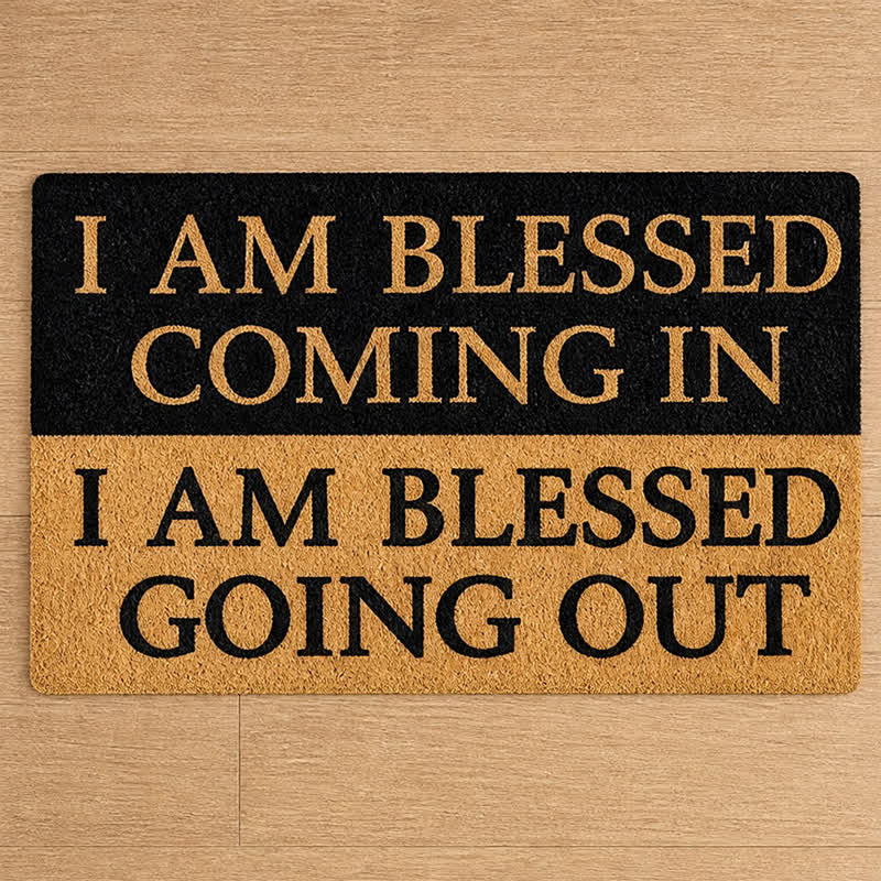 Christianartworkshop Two-Tone Blessed Verse Artificial Coir Doormat - image 8