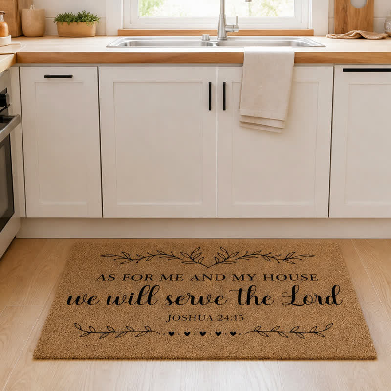 Christianartworkshop Heavy-Duty Artificial Coir Faith Verse Doormat - image 2