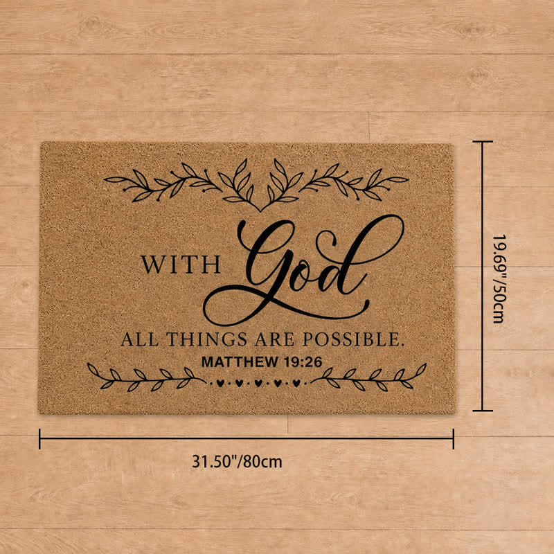 Christianartworkshop Heavy-Duty Artificial Coir Faith Verse Doormat - B - 19.69''*31.5''/50*80cm - image 21