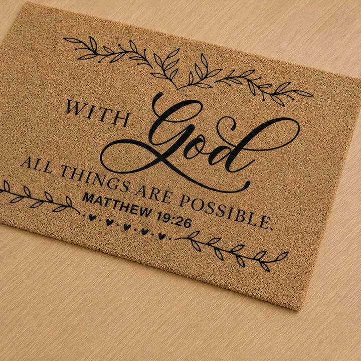 Christianartworkshop Heavy-Duty Artificial Coir Faith Verse Doormat - image 17