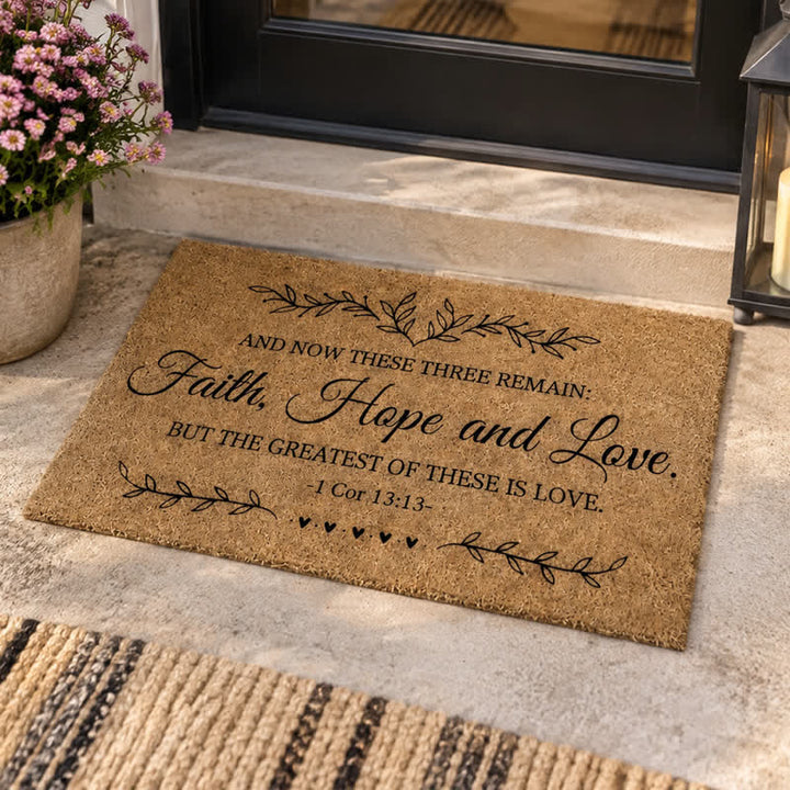 Christianartworkshop Heavy-Duty Artificial Coir Faith Verse Doormat - image 36