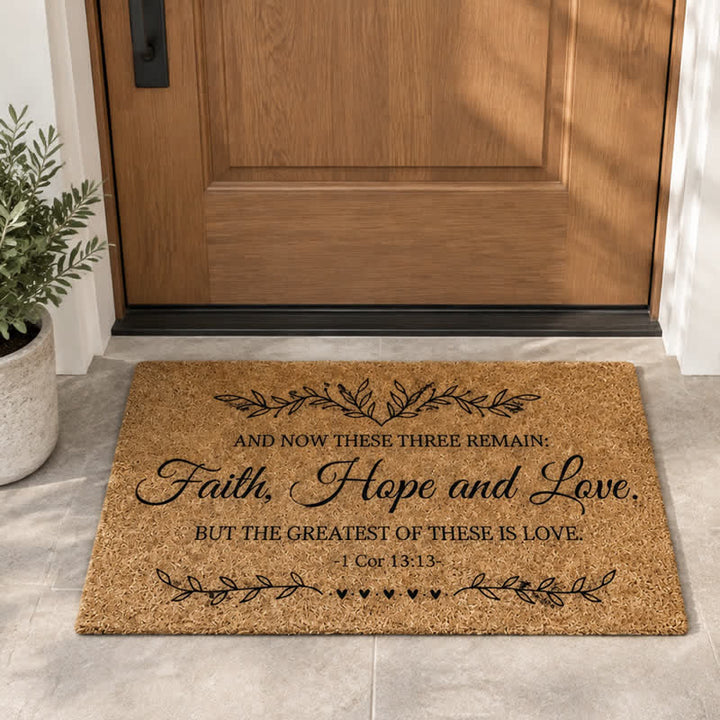 Christianartworkshop Heavy-Duty Artificial Coir Faith Verse Doormat - image 37