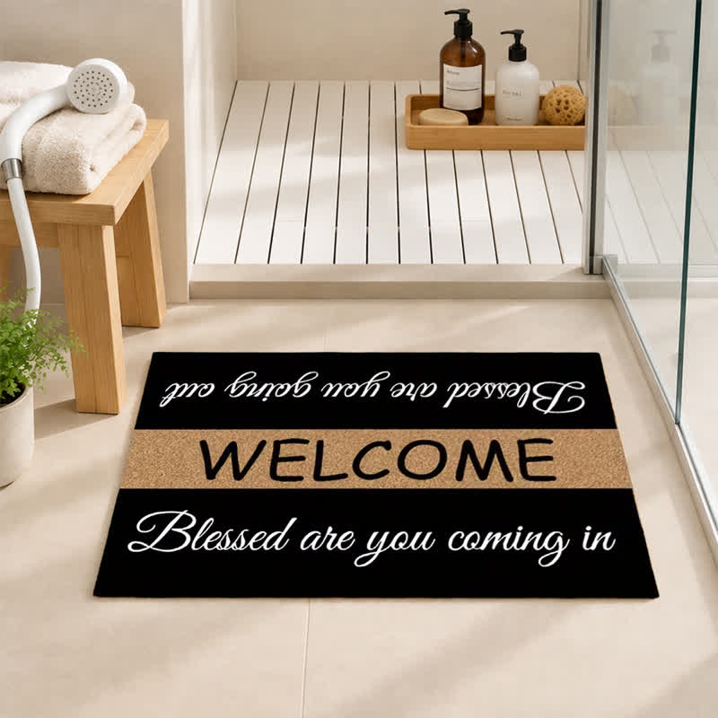 Christianartworkshop Two-Tone Sacred Welcome Verse Doormat - image 0