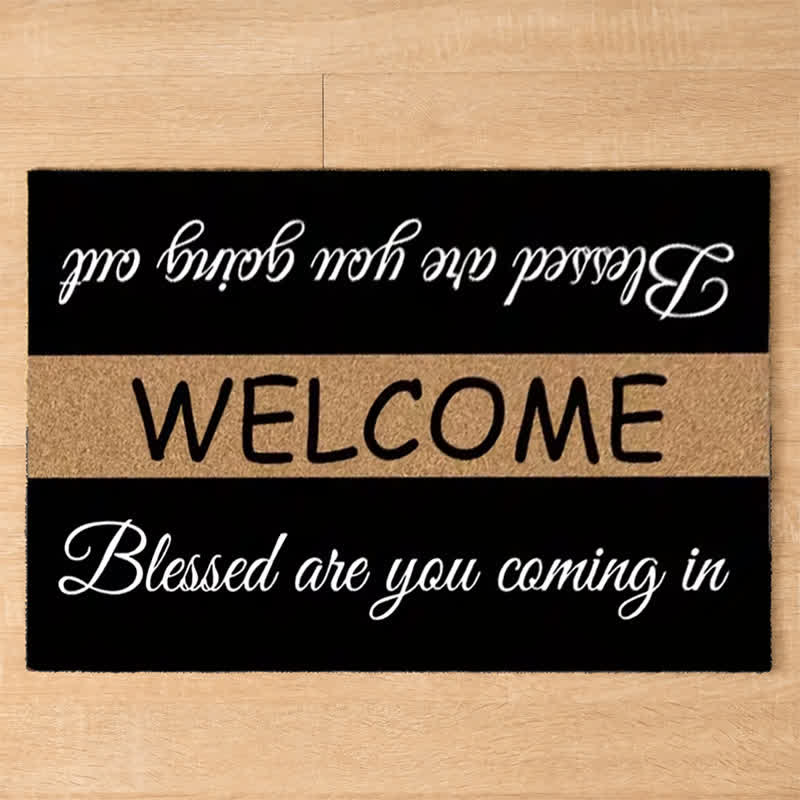Christianartworkshop Two-Tone Sacred Welcome Verse Doormat - image 3
