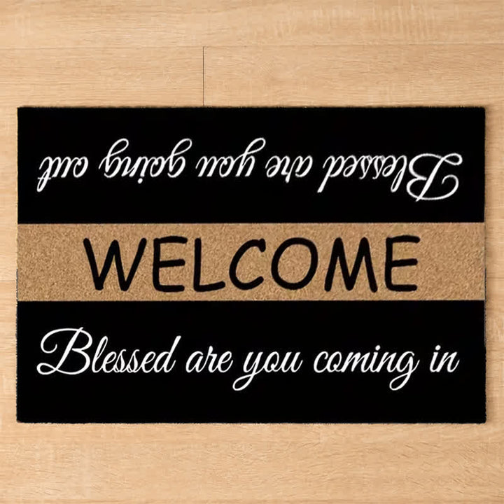 Christianartworkshop Two-Tone Sacred Welcome Verse Doormat - image 3