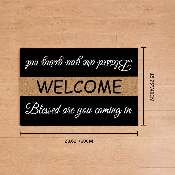 Christianartworkshop Two-Tone Sacred Welcome Verse Doormat - 15.75''*23.62''/40*60cm - image 7
