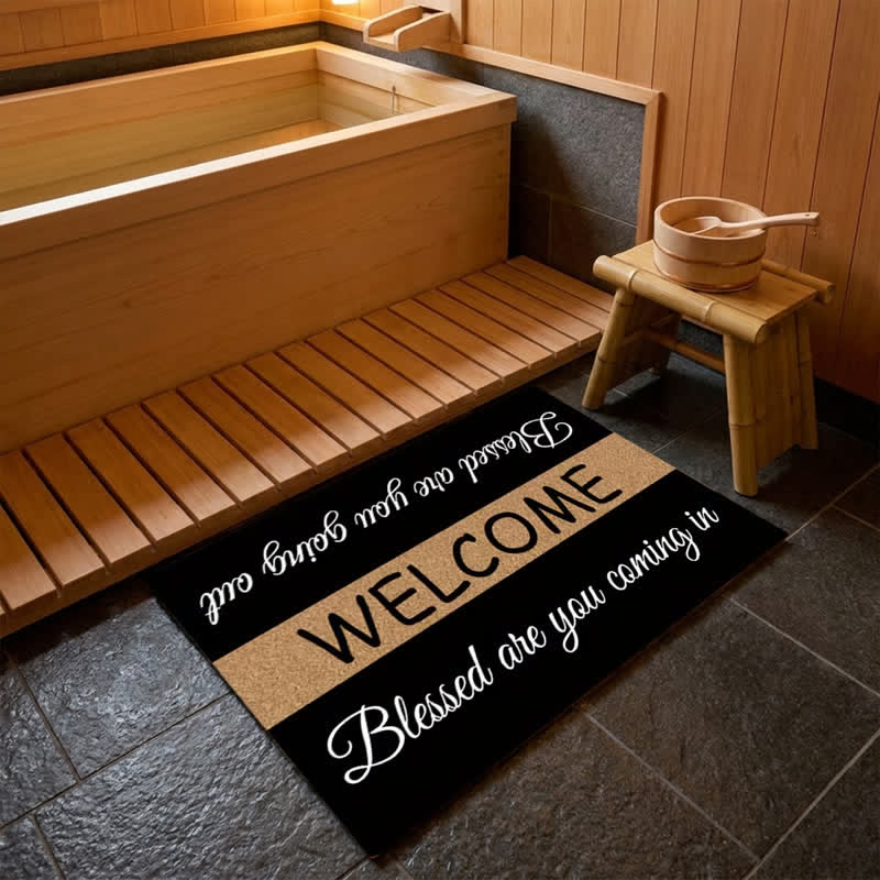 Christianartworkshop Two-Tone Sacred Welcome Verse Doormat - image 2