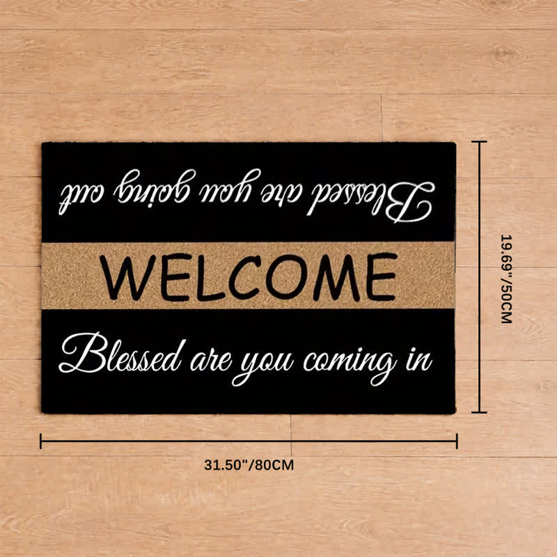 Christianartworkshop Two-Tone Sacred Welcome Verse Doormat - 19.69''*31.5''/50*80cm - image 8