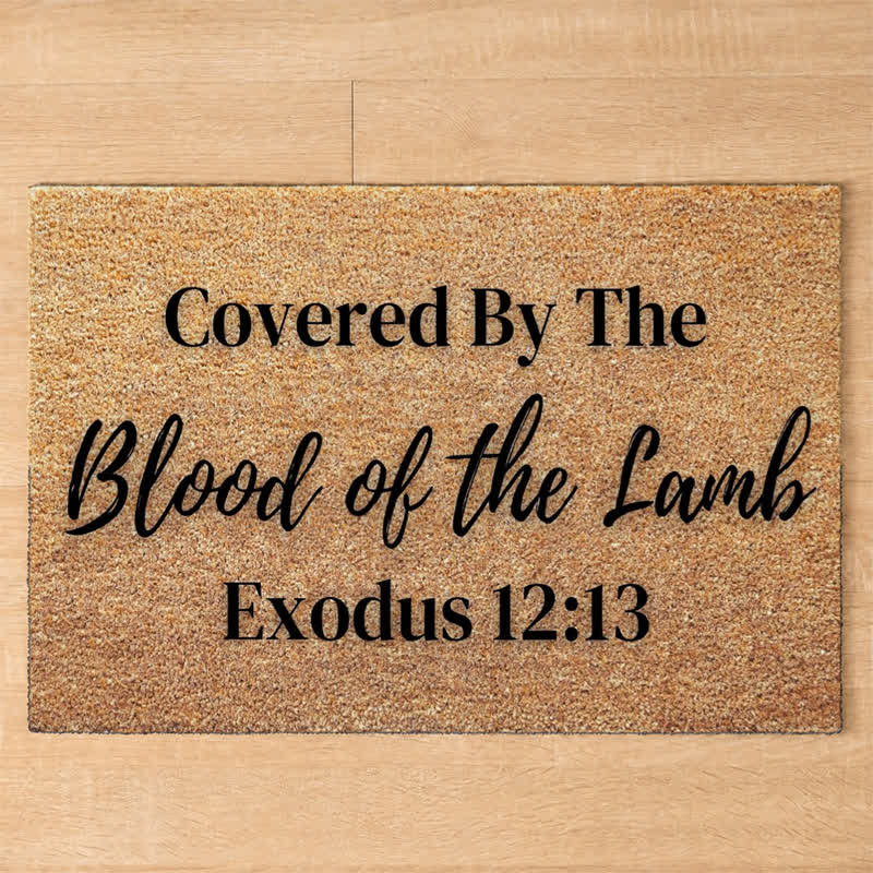 Christianartworkshop Lamb’s Blood Sacred Scripture Doormat - image 3