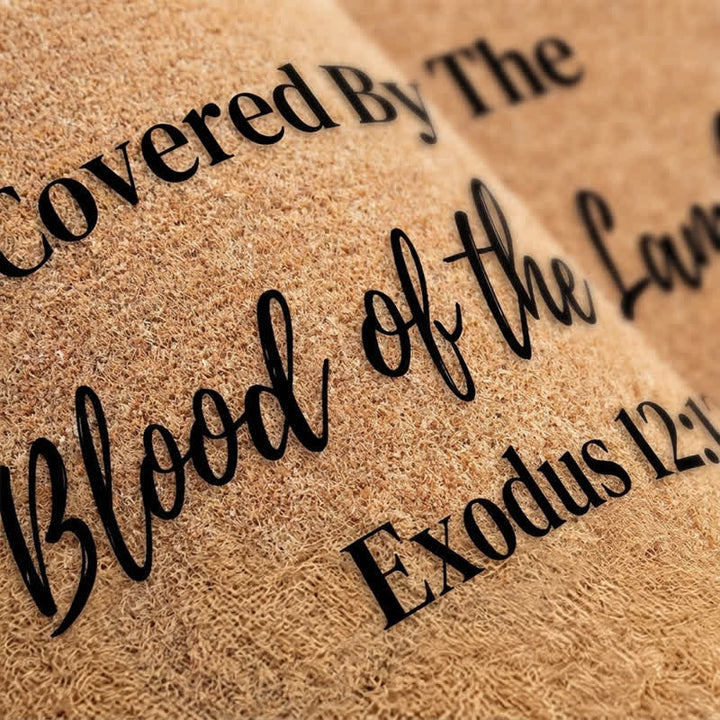 Christianartworkshop Lamb’s Blood Sacred Scripture Doormat - image 5