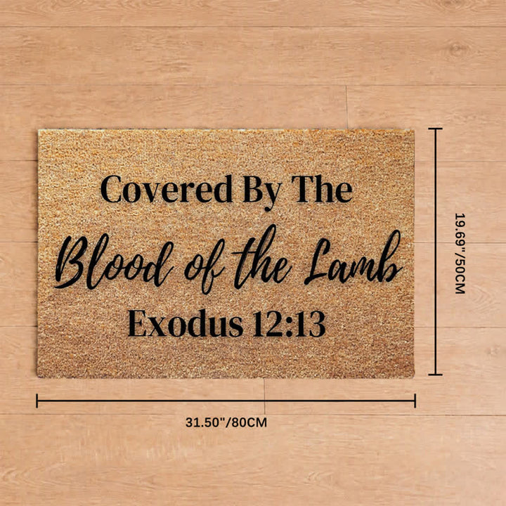 Christianartworkshop Lamb’s Blood Sacred Scripture Doormat - 19.69''*31.5''/50*80cm - image 8