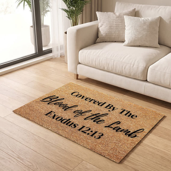 Christianartworkshop Lamb’s Blood Sacred Scripture Doormat - image 2