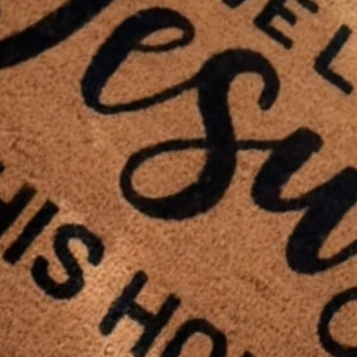 Christianartworkshop We Love Jesus In This House Artificial Coir Doormat - image 4